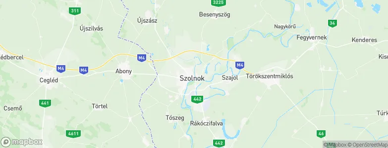 Szolnok, Hungary Map
