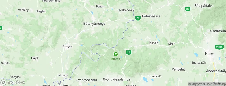 Szuhahuta, Hungary Map