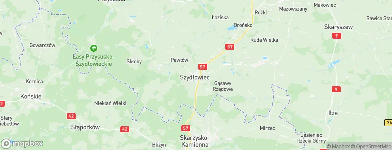 Szydłowiec, Poland Map