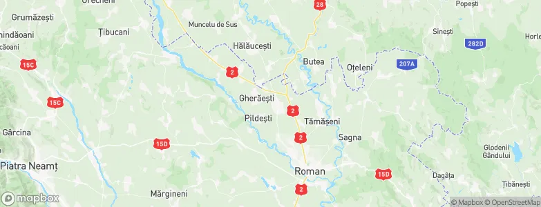 Săbăoani, Romania Map