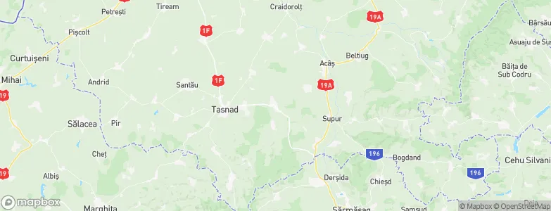 Săcăşeni, Romania Map