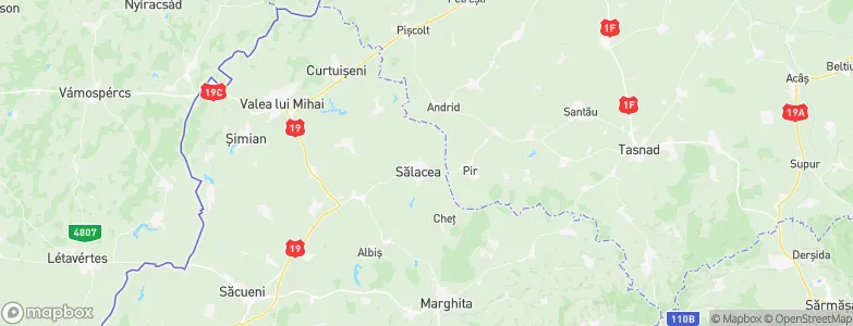 Sălacea, Romania Map