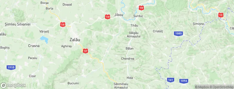Sălaj, Romania Map