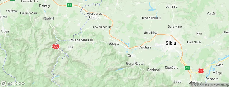 Sălişte, Romania Map
