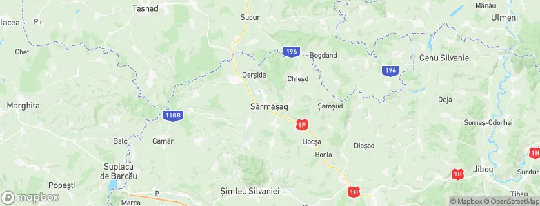 Şărmăşag, Romania Map