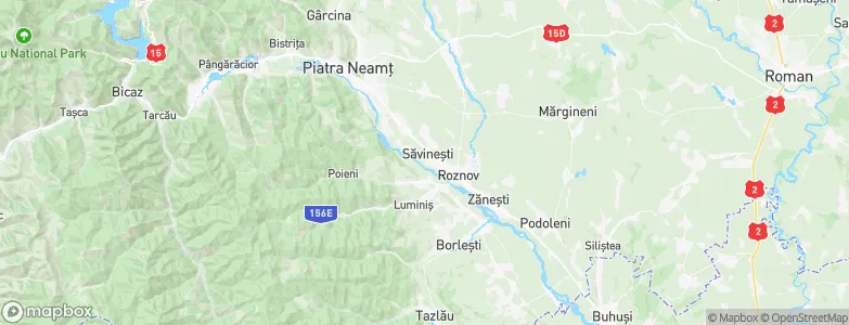 Săvineşti, Romania Map