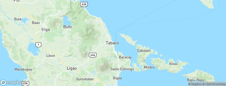 Tabaco, Philippines Map