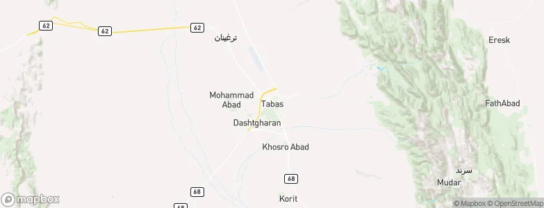 Tabas, Iran Map