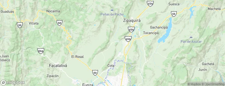 Tabio, Colombia Map