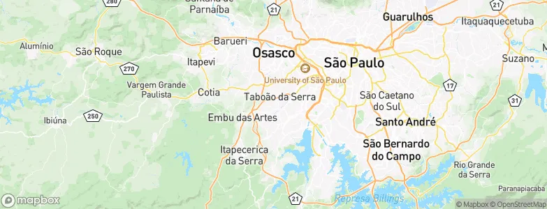 Taboão da Serra, Brazil Map
