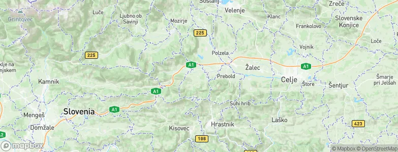 Tabor, Slovenia Map