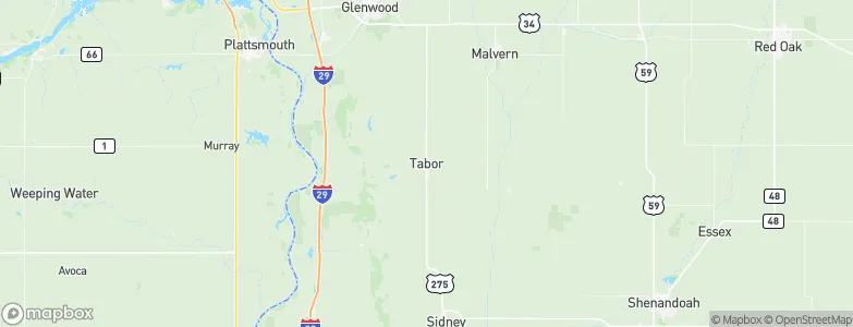 Tabor, United States Map