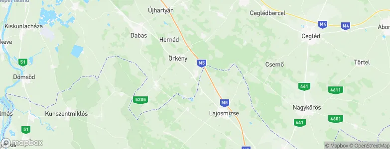 Táborfalva, Hungary Map