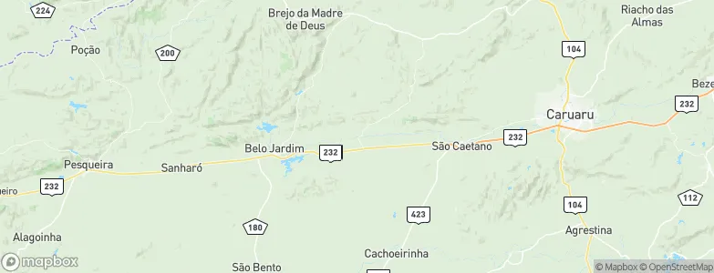 Tacaimbó, Brazil Map