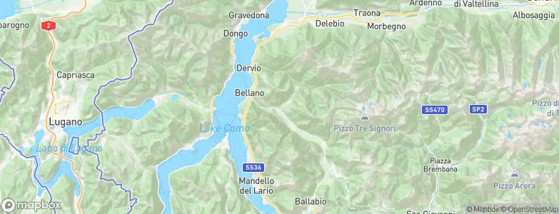 Taceno, Italy Map