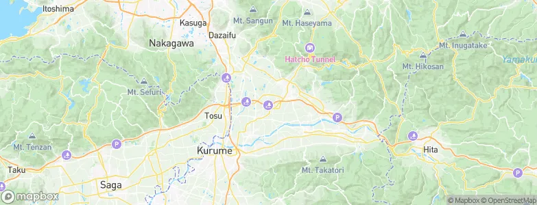Tachiarai, Japan Map