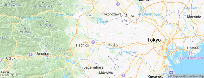 Tachikawa, Japan Map