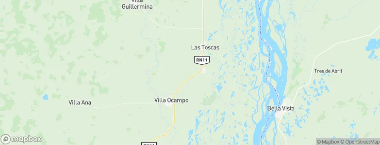 Tacuarendí, Argentina Map