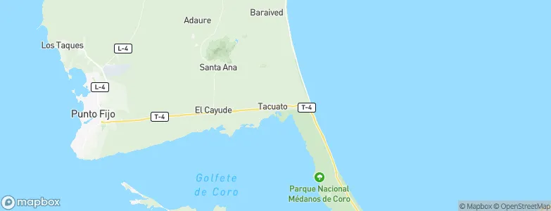 Tacuato, Venezuela Map