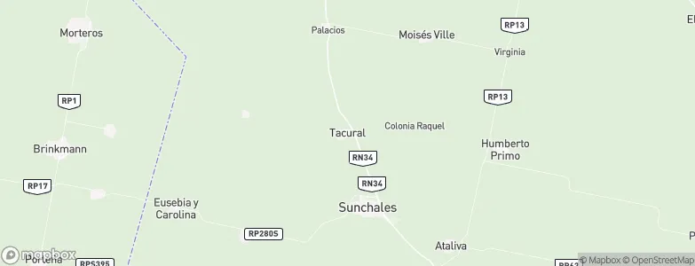 Tacural, Argentina Map