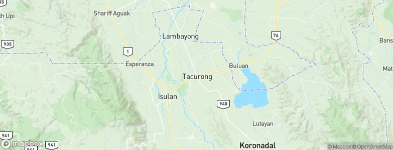 Tacurong, Philippines Map
