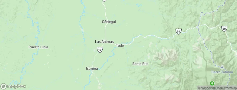Tadó, Colombia Map