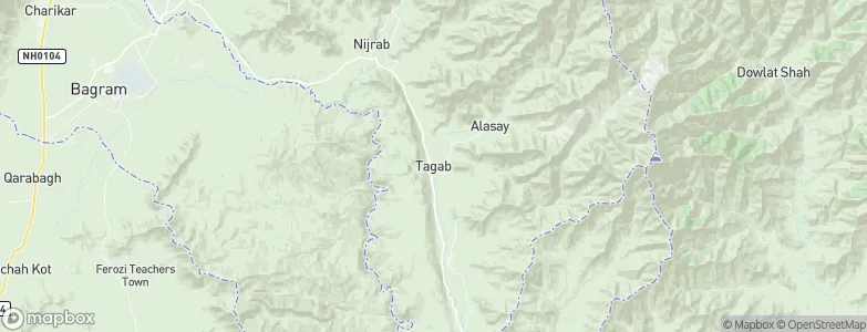 Tagāb, Afghanistan Map