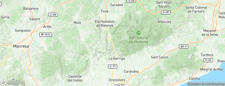 Tagamanent, Spain Map