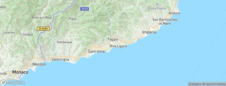 Taggia, Italy Map