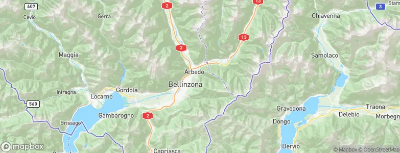 Tagliada, Switzerland Map