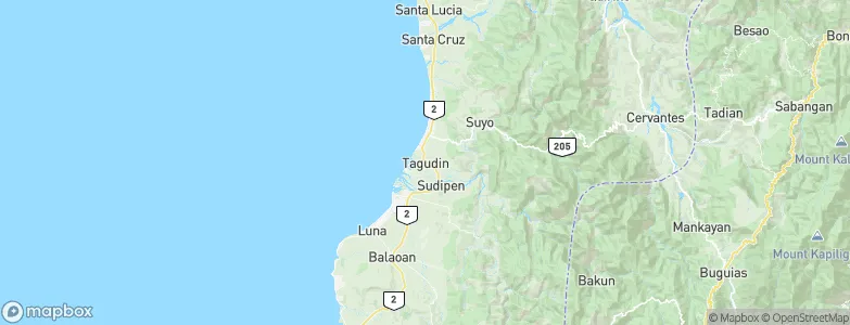 Tagudin, Philippines Map