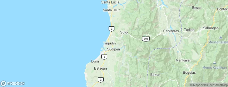 Tagudin, Philippines Map
