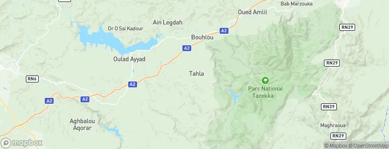 Tahla, Morocco Map