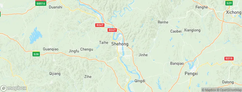 Taihe, China Map