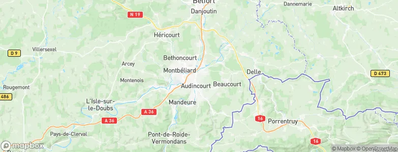 Taillecourt, France Map