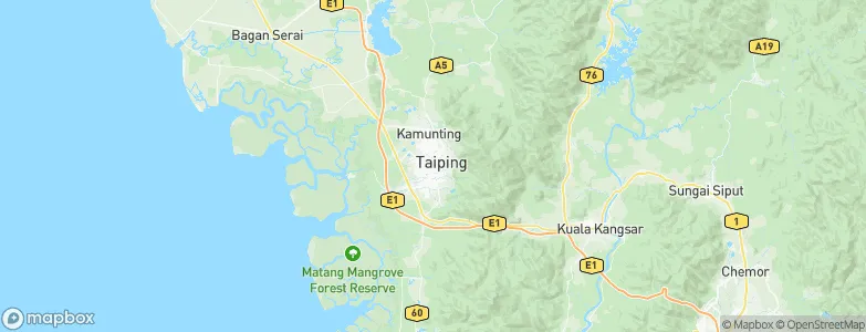 Taiping, Malaysia Map