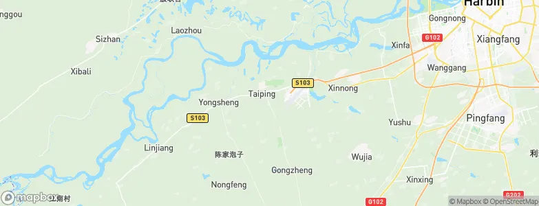 Taipingzhuang, China Map