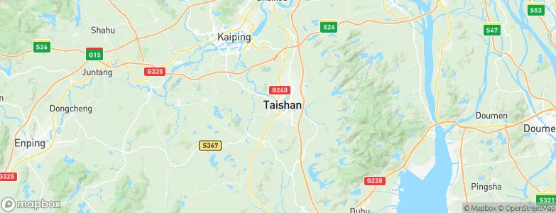 Taishan, China Map