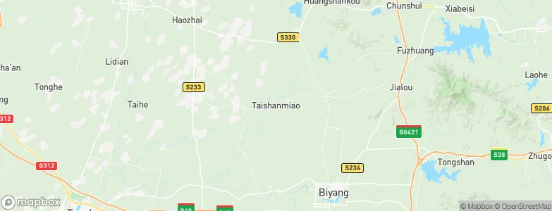 Taishanmiao, China Map