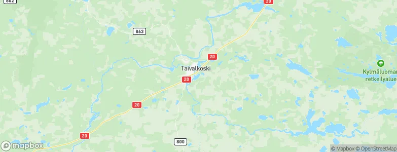 Taivalkoski, Finland Map