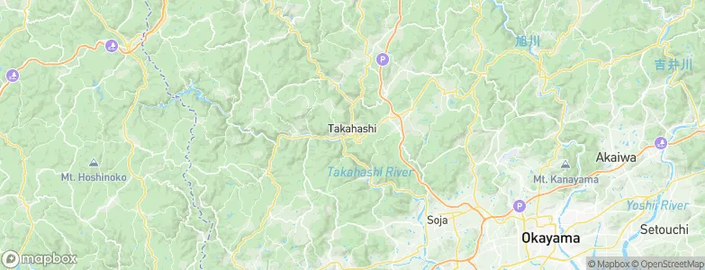 Takahashi, Japan Map