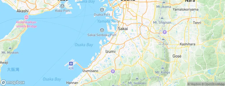 Takaishi, Japan Map