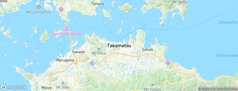 Takamatsu, Japan Map