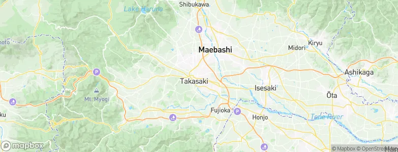 Takasaki, Japan Map
