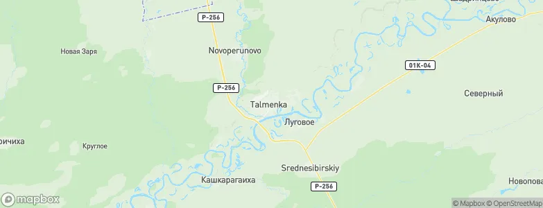 Tal'menka, Russia Map