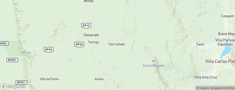 Tala Cañada, Argentina Map