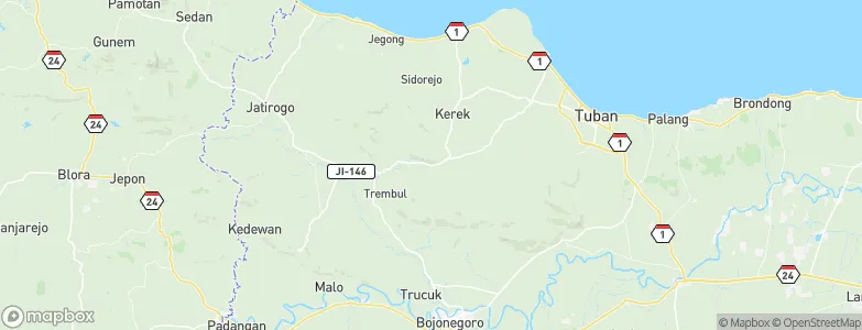 Talangkembar, Indonesia Map