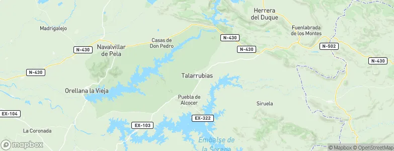 Talarrubias, Spain Map