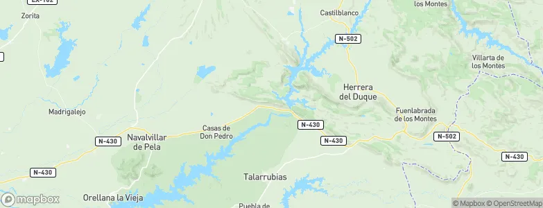 Talarrubias, Spain Map