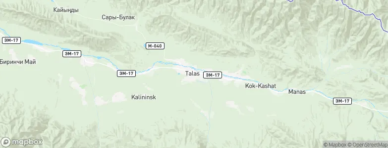 Talas, Kyrgyzstan Map